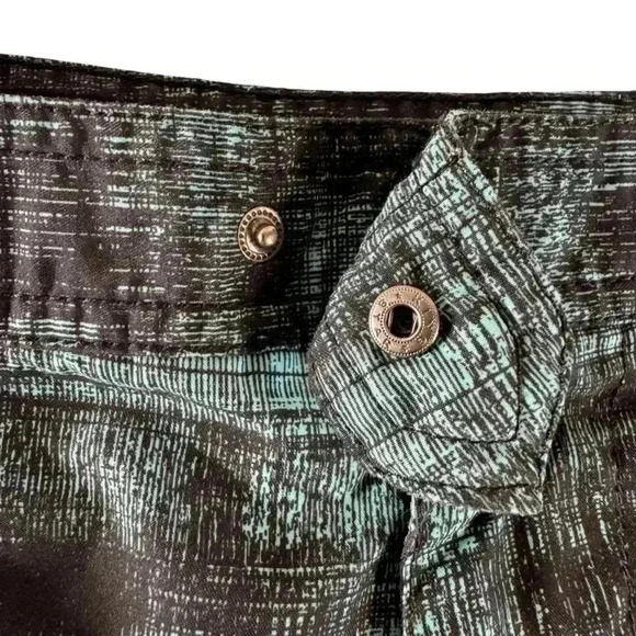 MARC ANTHONY MENS SWIM Trunks SHORTS  SIZE 36 Turquoise Blue Black - Picture 2 of 13